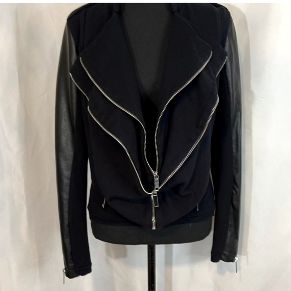 Liquid Leather Double Zip Jacket main image 0